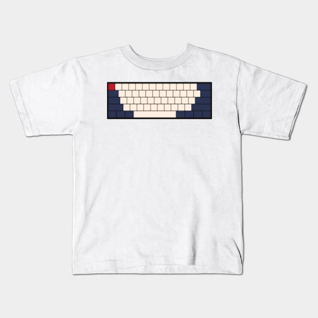 Mechanical Keyboard - Red Bull F1 Team Colour Scheme Kids T-Shirt by GreazyL